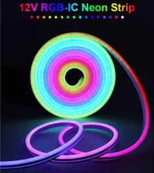  Rgb led неонова лента 20 метра с 9 режима на светене, водоустойчива ip65