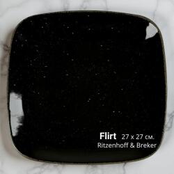 Ritzenhoff & Breker Порцеланова чиния Flirt, плитка, черна 27 х 27 см. Ritzenhoff & Breker