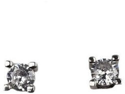 Flippy Cercei din Argint 925 cu Surub, Jolie Silver, Patrat cu Piatra Rotunda (teo-115417)