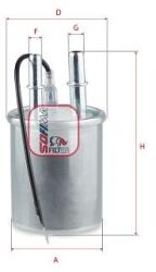 SOFIMA filtru combustibil SOFIMA S 1A42 B (S 1A42 B) - automobilus