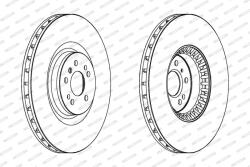 FERODO Disc frana FERODO PREMIER DDF1534C-1 (DDF1534C-1)