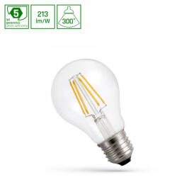 spectrumLED E27 LED-fényforrás, 6, 8 W, filament, Természetes fehér, 5 év garancia NW 4000K 1450lm, WOJ14664 SpectrumLED (WOJ14664)