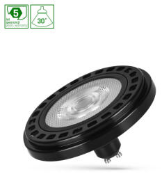 spectrumLED AR111 GU10 LED-fényforrás, 20 W, COB, Természetes fehér, fekete, 5 év garancia NW 4000K 1800lm, WOJ16897 SpectrumLED (WOJ16897)