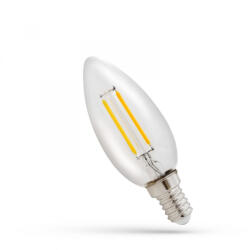 spectrumLED E14 LED-fényforrás, 1 W, filament, Meleg fehér WW 2700K 110lm, WOJ14575 SpectrumLED (WOJ14575)
