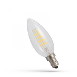 spectrumLED E14 LED-fényforrás, 5, 5 W, filament, Meleg fehér WW 2700K 800lm, WOJ14646 SpectrumLED (WOJ14646)