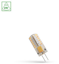 spectrumLED G4 LED-fényforrás 12 V, 2 W, Hideg fehér CW 6000K 175lm, WOJ13843 SpectrumLED (WOJ13843)