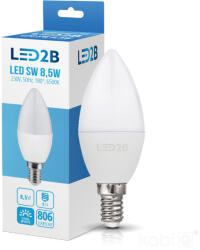 Kobi E14 LED-fényforrás, 9 W, Hideg fehér CW 6500K 806lm, KOBI-001300 KOBI (KOBI-001300)