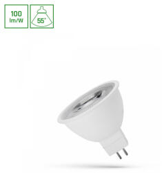 spectrumLED GU5, 3 LED-fényforrás 12 V, 4 W, Hideg fehér CW 6000K 400lm, WOJ14097_55ST SpectrumLED (WOJ14097_55ST)
