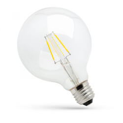 spectrumLED E27 LED-fényforrás, 4 W, filament, Meleg fehér WW 2700K 380lm, WOJ14643 SpectrumLED (WOJ14643)