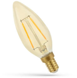 spectrumLED E14 LED-fényforrás, 4, 9 W, filament, Meleg fehér WW 3000K lm, WOJ14458_4_9W SpectrumLED (WOJ14458_4_9W)