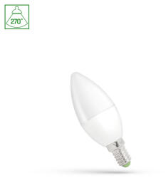spectrumLED E14 LED-fényforrás, 1 W, Hideg fehér CW 6000K lm, WOJ14453_1W SpectrumLED (WOJ14453_1W)