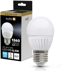 Kobi E27 LED-fényforrás, 8.5 W, Hideg fehér CW 6000K 1360lm, KOBI-004463 KOBI (KOBI-004463)
