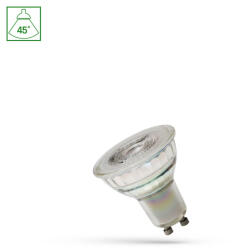 spectrumLED GU10 LED-fényforrás, 4.5 W, Hideg fehér CW 6000K 380lm, WOJ14701 SpectrumLED (WOJ14701)