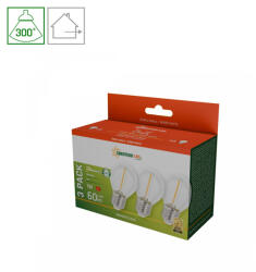 spectrumLED E27 LED-fényforrás, 1 W, filament, Meleg fehér WW 2700K 60lm, WOJ14581_3PACK SpectrumLED (WOJ14581_3PACK)