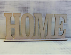  Natúr fa - "Home" felirat talppal 25cm - feliratként és tábladíszként