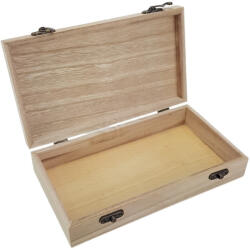  Natúr szivardoboz 23x13cm - festéshez és decoupage-hoz