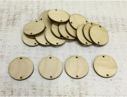  Natúr fa - Ünnepeink kör táblácska kiegészítő csomag 20db/csomag - feliratként és tábladíszként