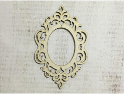  Natúr fa - Képkeret ovál kicsi - koszorúhoz és asztaldíszhez