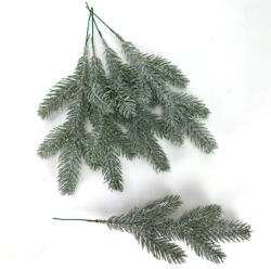  Fenyőág havas 5db/cs - virágdekorációhoz és koszorúhoz