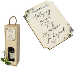  Nyomtatott tábla - 1db Tegnap még vőlegény - esküvői és kerti parti dekorációhoz