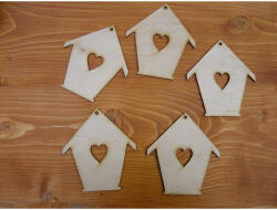  Natúr fa - Madáretető 10cm 5db/csomag - húsvéti és tavaszi dekorációhoz