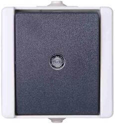 Kopp proAQA falon kívüli vízmentes egypólusú nyomókapcs. jelzőf. , IP44 szürke (KOPP540396001)
