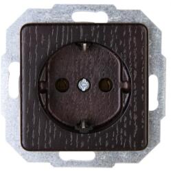 Kopp MILANO 2P+F süllyesztett fa dugalj, WENGE (5) (KOPP914837086)