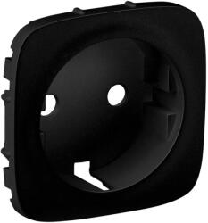 Legrand Valena Allure 2P+F csatlakozóaljzat burkolat, Fekete (LEG-755208)