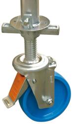 KRAUSE alu munkaállvány kerékkészlet, 4db 150 mm állítható magasságú, Krause 914309 (KRAUSE-914309)