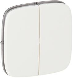 Legrand Valena Allure Kettős kapcsoló burkolat, Fehér (LEG-755025)