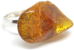  Öngyógyító mechanizmusokat támogató - borostyán ásvány gyűrű