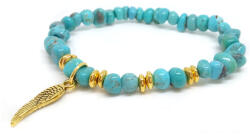 Fájdalomcsillapító, gyulladáscsökkentő, méregtelenítő - türkiz ásvány karkötő