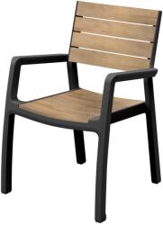 Keter DERALE kerti szék karfákkal | teakfa / grafit (271501)