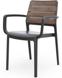 Keter DEPORTO kerti szék karfákkal | dió / grafit (271461)