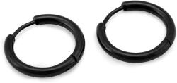 Troli Fekete karika fülbevaló KS-156 1, 9 cm