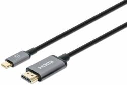 Manhattan Cablu Manhattan USB-C la HDMI, USB-C mascul la HDMI mascul, 1m, negru (153591)
