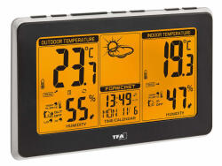 TFA TFA-Dostmann Mondo Fekete LCD Akkumulátor (TFA35.1151.01)