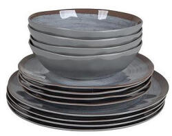 Bo-Camp Tableware Halo 12 edénykészlet szürke