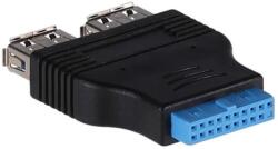Akyga Pin header USB 3.0 Átalakító Fekete 3cm AK-CA-58 (AK-CA-58)