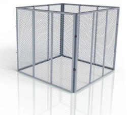 Juskys Fém komposztáló 450 l - ezüst (301891)