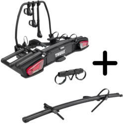 Thule VeloSpace 3 darabos kerékpártartó vonóhorogra + adapter 4. kerékpárhoz