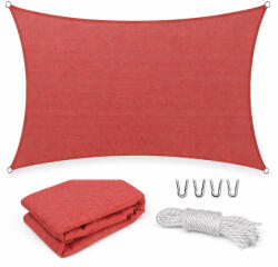 Rana napvitorla négyszög alakú 5x6 m piros