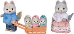 EPOCH Figurine Sylvanian Families - Familia Catelusilor Husky (SF5636) - roua Figurina