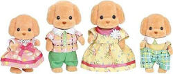 EPOCH Figurine Sylvanian Families - Familia Catelusilor Poodle (SF5259) - roua Figurina