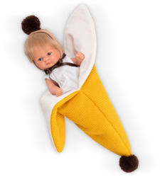 Asivil Papusa Bomboncin Cu Caciulita Si Paturica Banana 20cm (AS0117900) Papusa