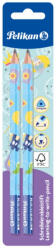 Pelikan Set 2 creioane grafit Jumbo Pelikan invata sa scrii, Albastre (807395/ALBASTRU)