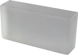 Fuchs Design Fuchs Crystal Collection üvegtégla szatinált 20 cm x 10 cm x 5 cm fehér