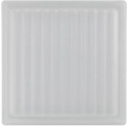 Fuchs Design Kockás hőszigetelő üvegtégla két oldalon szatinált Ug 0, 8 19 cm x 19 cm x 13, 5 c