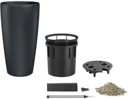 Lechuza Rondo Premium 32 oszlopkaspó matt bazaltszürke 33 cm átmérő