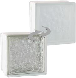 Fuchs Design Savona hőszigetelő üvegtégla egy oldalon szatinált Ug 1, 2 19 cm x 19 cm x 12 cm